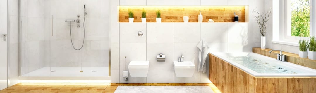 Un salle de bain moderne grâce à l'éclairage intérieur led
